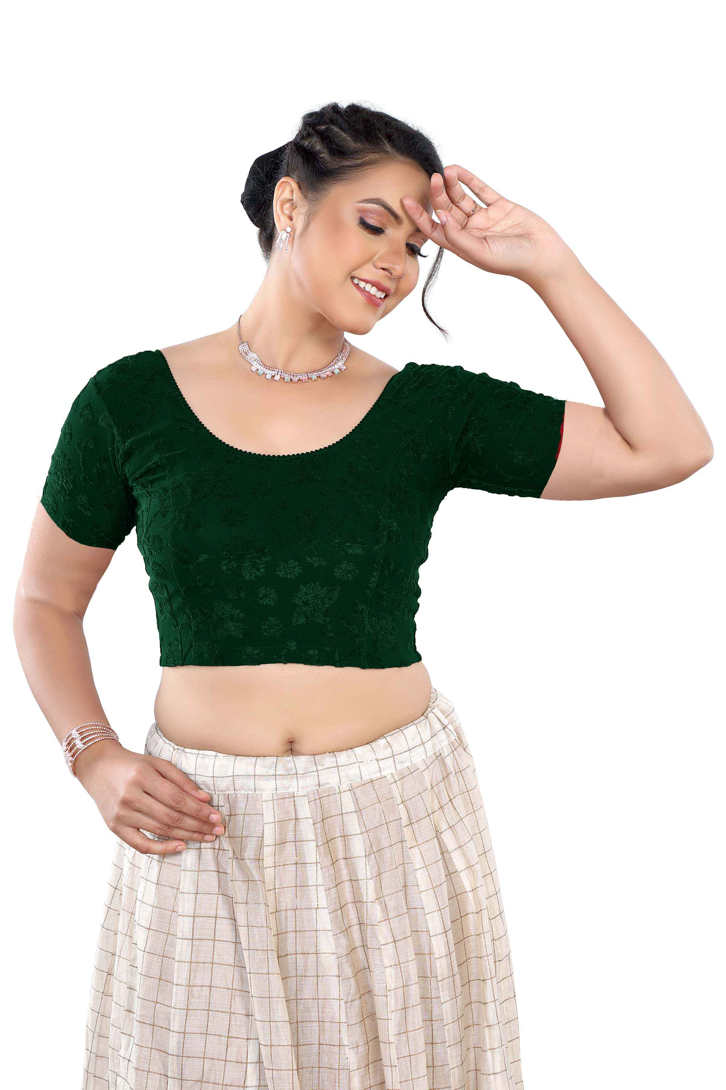 Stay On Trend with Finestfit Readymade Cap Sleeves Blouse 7210 - Latest Fashion for Women, Round Neckline