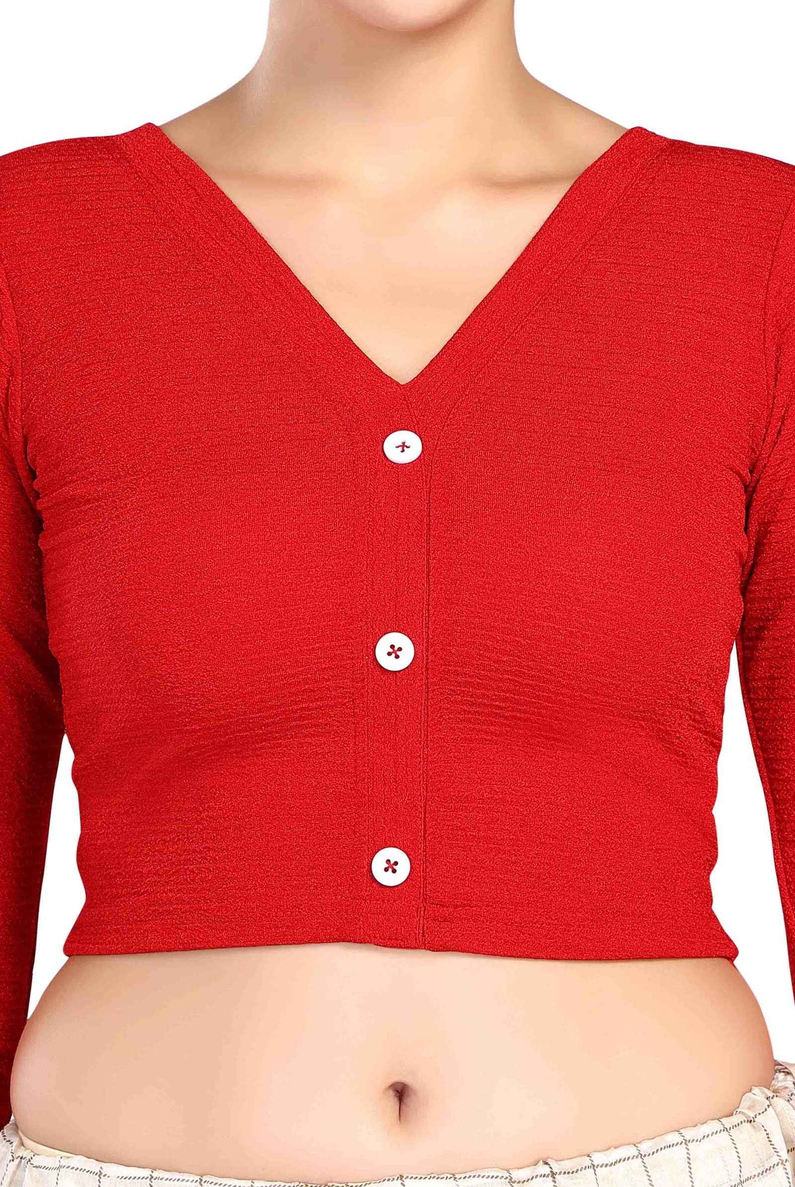 FINESTFIT STAY ON TREND ROUND NECKLINE FRONT BUTTON FULL SLEEVES.5000