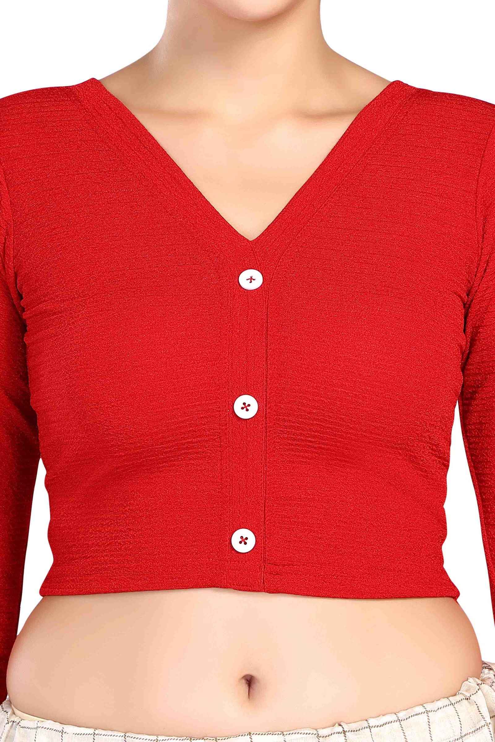 FINESTFIT STAY ON TREND ROUND NECKLINE FRONT BUTTON FULL SLEEVES.5000