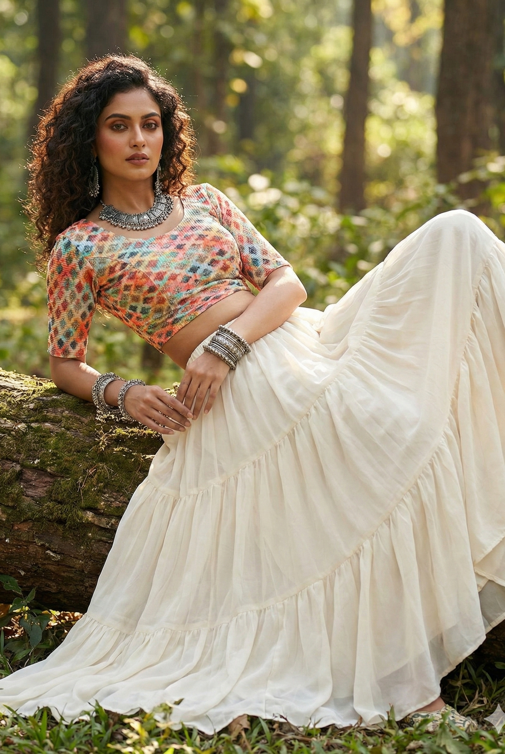 Stay On Trend: Latest Fashion Readymade Blouses for Women,round neckline,elbow sleeves.20062 - FINESTFIT