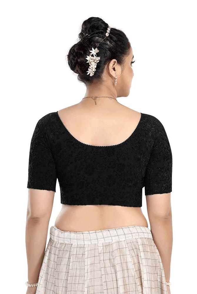 Stay On Trend Latest Fashion Blouses for Women,Round Neck with Elbow Sleeves.7111