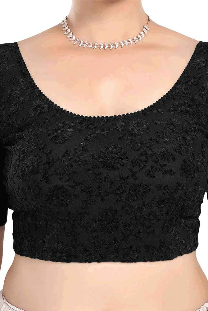 Stay On Trend Latest Fashion Blouses for Women,Round Neck with Elbow Sleeves.7111