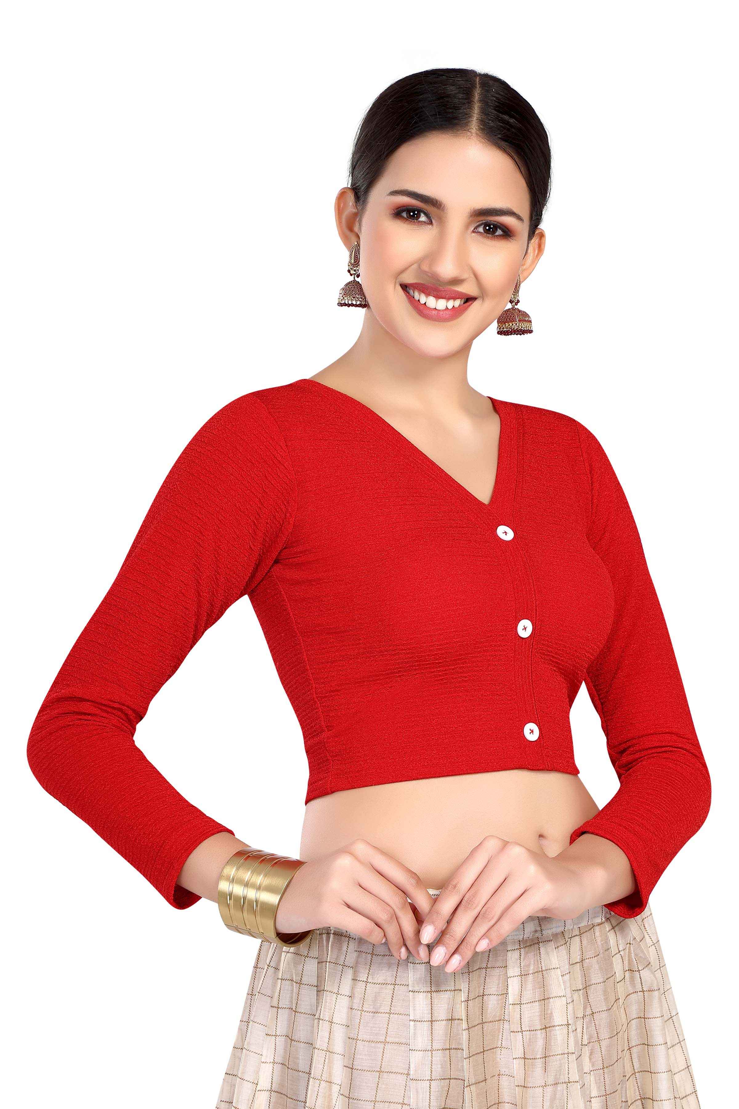 FINESTFIT STAY ON TREND ROUND NECKLINE FRONT BUTTON FULL SLEEVES.5000