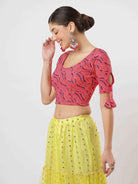 Stay On Trend: Latest Fashion Readymade Blouses for Women, round neckline, with latkan sleeves.