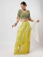 Stay On Trend: Latest Fashion Readymade Blouses for Women, round neckline, with latkan sleeves.6749