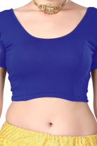 FINESTFIT Women's Cotton Lycra Stretchable Readymade Saree Blouse/Choli B-1010_New - FINESTFIT