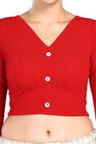 FINESTFIT STAY ON TREND ROUND NECKLINE FRONT BUTTON FULL SLEEVES.5000