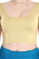 FINESTFIT READYMADE Cap Sleeves BLOUSE - Trendy Round Neckline Blouses for Women 2100