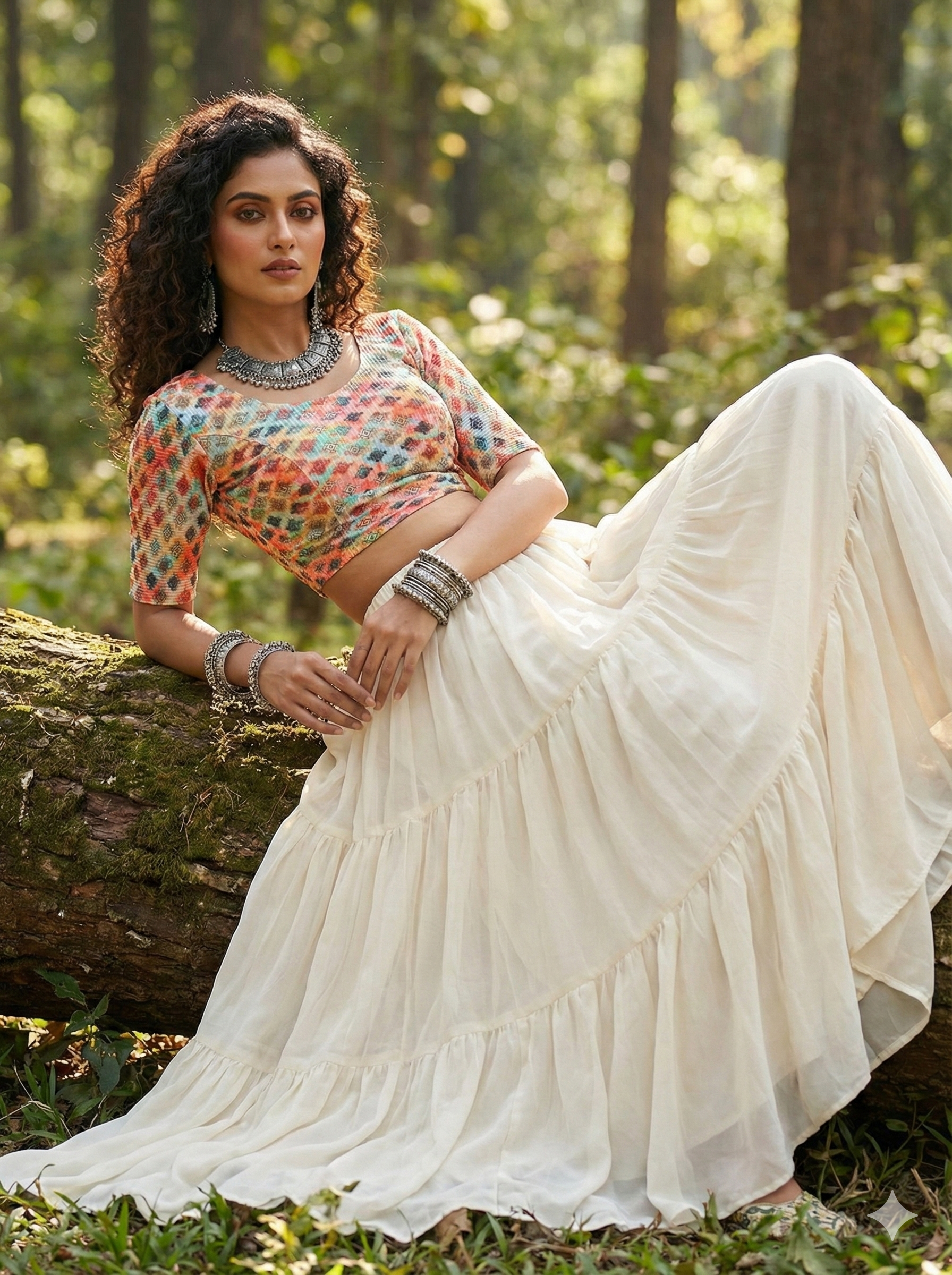 Stay On Trend: Latest Fashion Readymade Blouses for Women,round neckline,elbow sleeves.20062 - FINESTFIT