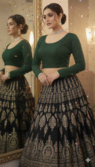 Stay On Trend: Latest Fashion Readymade Blouses for Women,round neckline ,Full  sleeves.7960