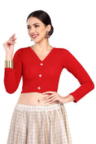 FINESTFIT STAY ON TREND ROUND NECKLINE FRONT BUTTON FULL SLEEVES.5000