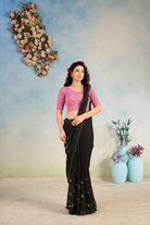 Stay On Trend: Latest Fashion Readymade Blouses for Women,round neckline ,elbow sleeves.29002