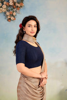 Stay On Trend: Latest Fashion Readymade Blouses for Women,round neckline,back embroidered .42015