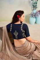 Stay On Trend: Latest Fashion Readymade Blouses for Women,round neckline,back embroidered .42015