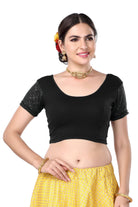 FINESTFIT Women's Cotton Lycra Stretchable Readymade Saree Blouse/Choli B-1010_New - FINESTFIT