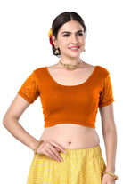 FINESTFIT Women's Cotton Lycra Stretchable Readymade Saree Blouse/Choli B-1010_New - FINESTFIT