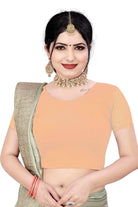 FINESTFIT Women's Cotton Lycra Stretchable Readymade Saree Blouse/Choli B-1010_New - FINESTFIT